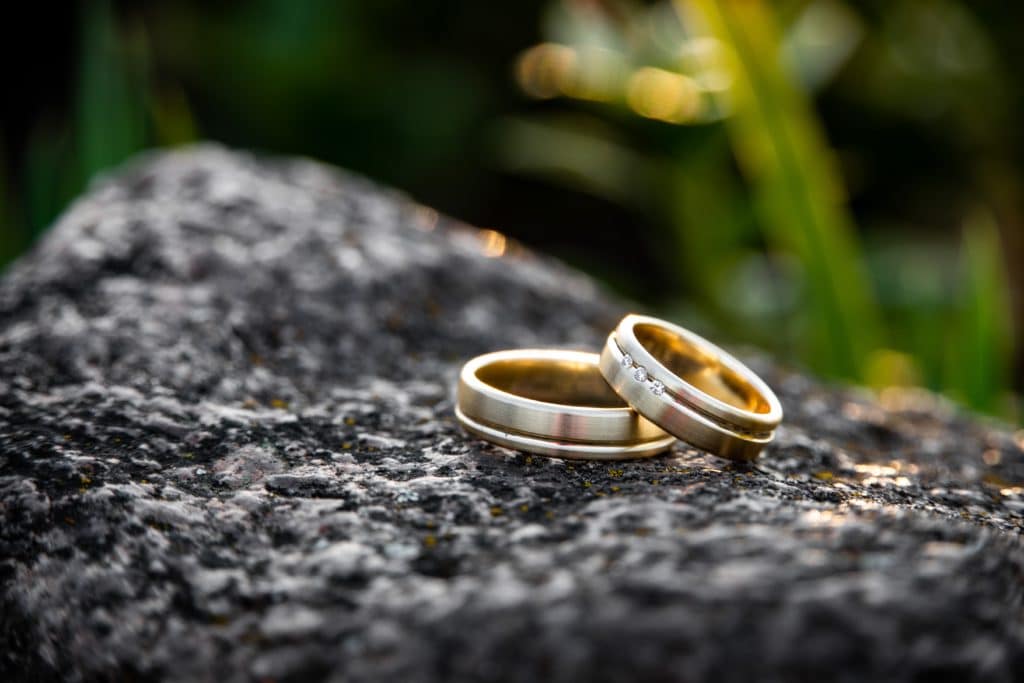 Wedding rings representing grounds for an annulment