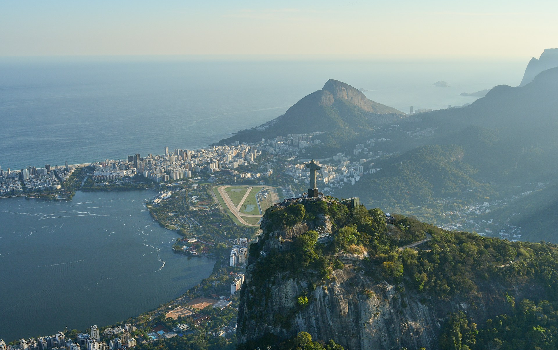Aerial view of Brazil's Christ the Redeemer, representing international parenting orders and disputes from BC family courts